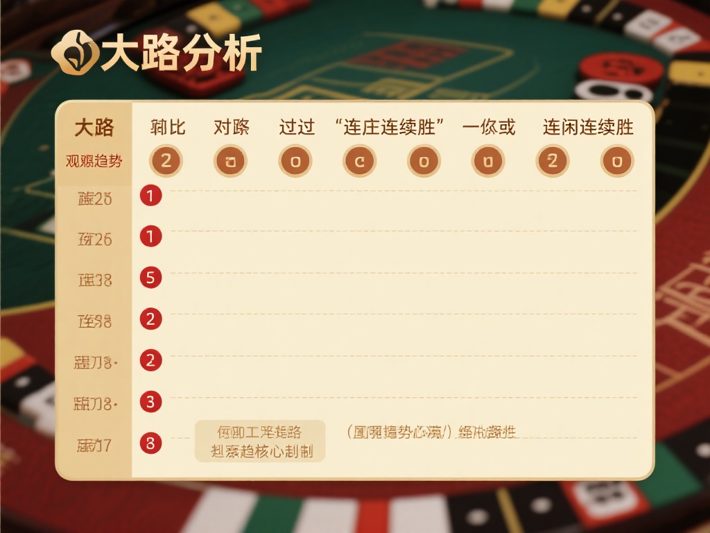 揭开百家乐路图背后的秘密，助你稳操胜券成赢家
